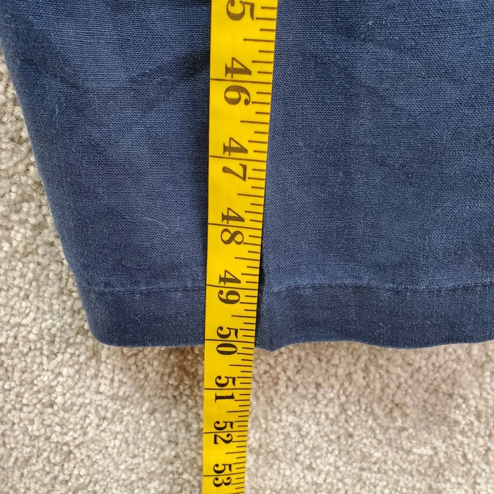 Tommy Bahama Relax Pants Mens LT Blue Excellent 100% Linen Straight Leg Trousers